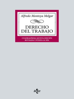 cover image of Derecho del Trabajo